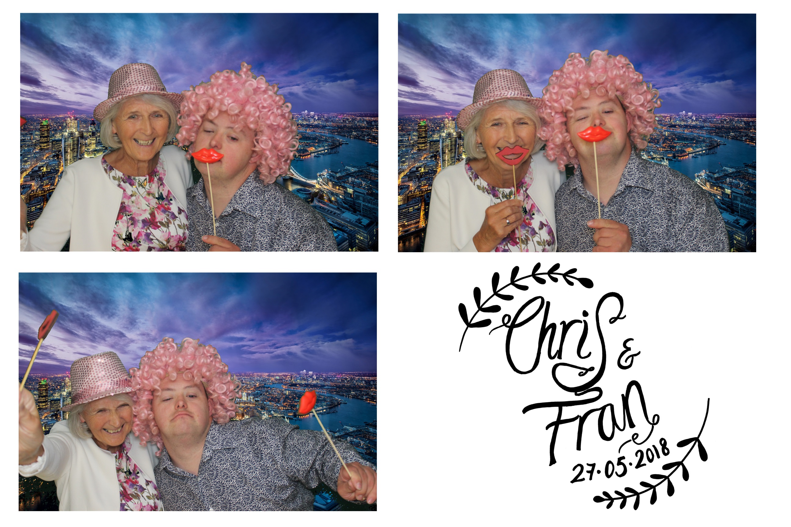 Chris & Fran | View more photos from the event at images.mobile-photo-booth.com/u/MobilePhotoBoothUK/Chris-Fran